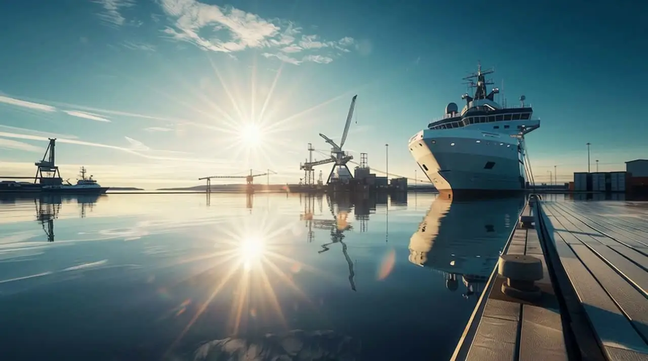 Video av en båt på en brygge som beveger seg